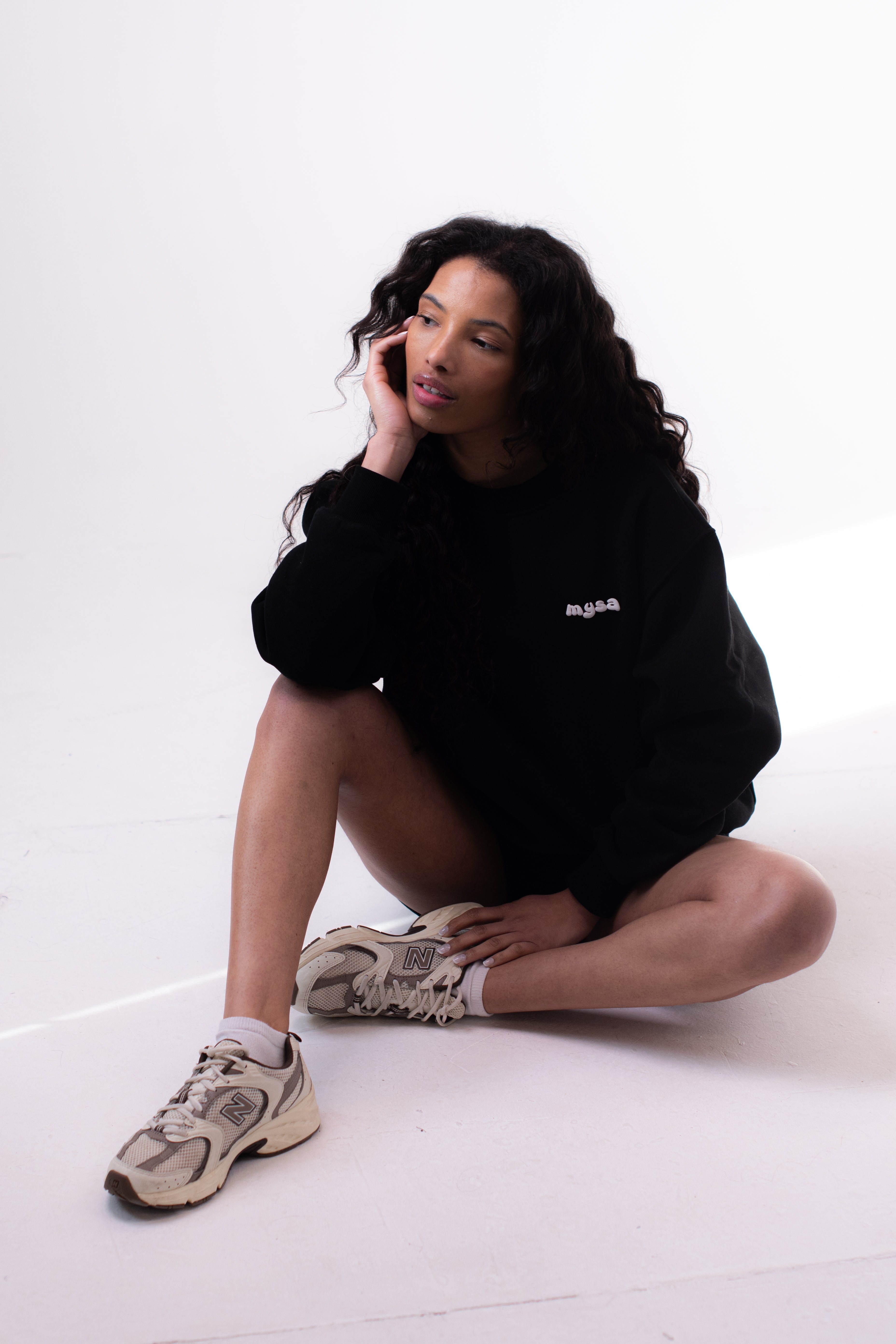 Puff Oversized Sweatshirt - Black