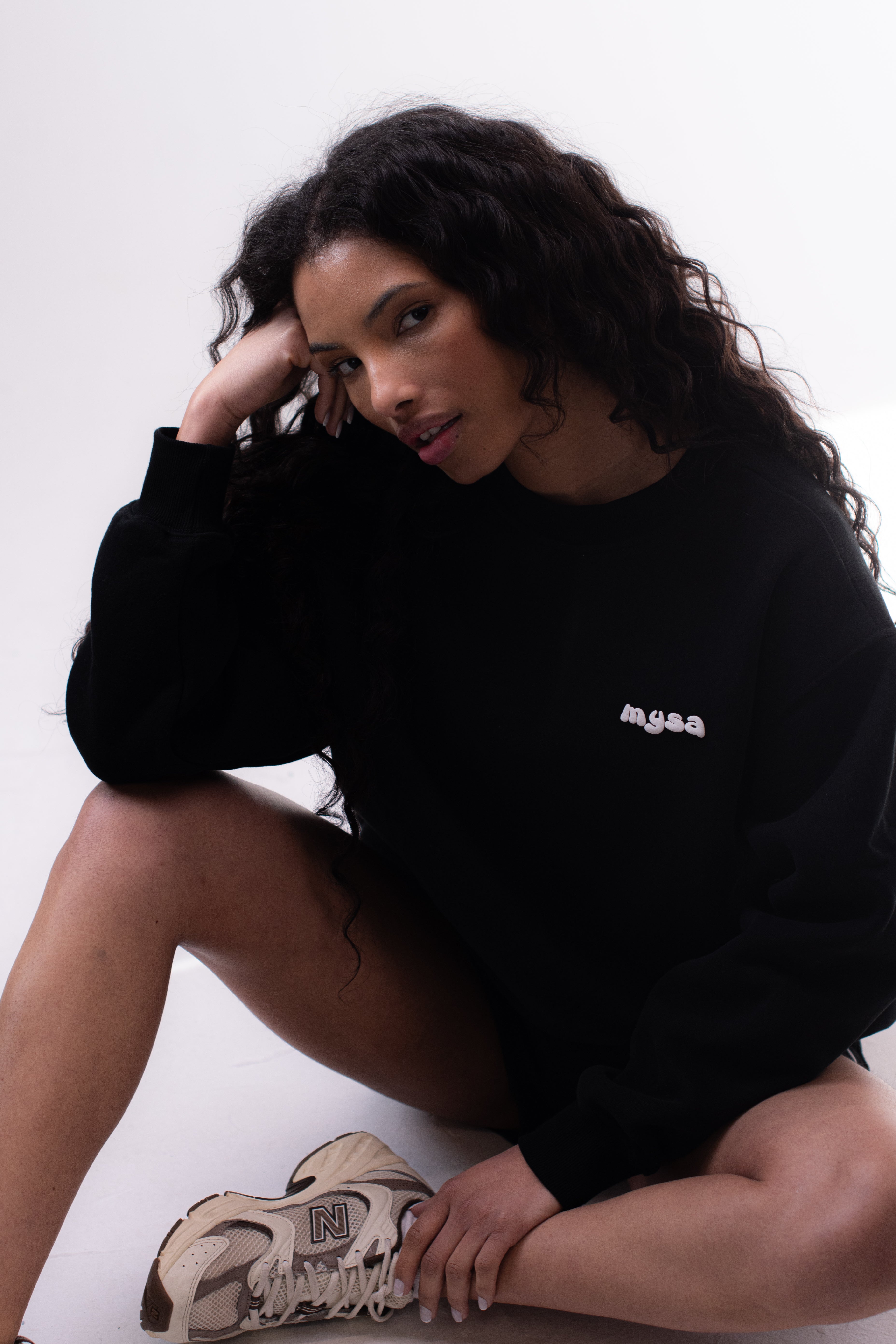 Puff Oversized Sweatshirt - Black