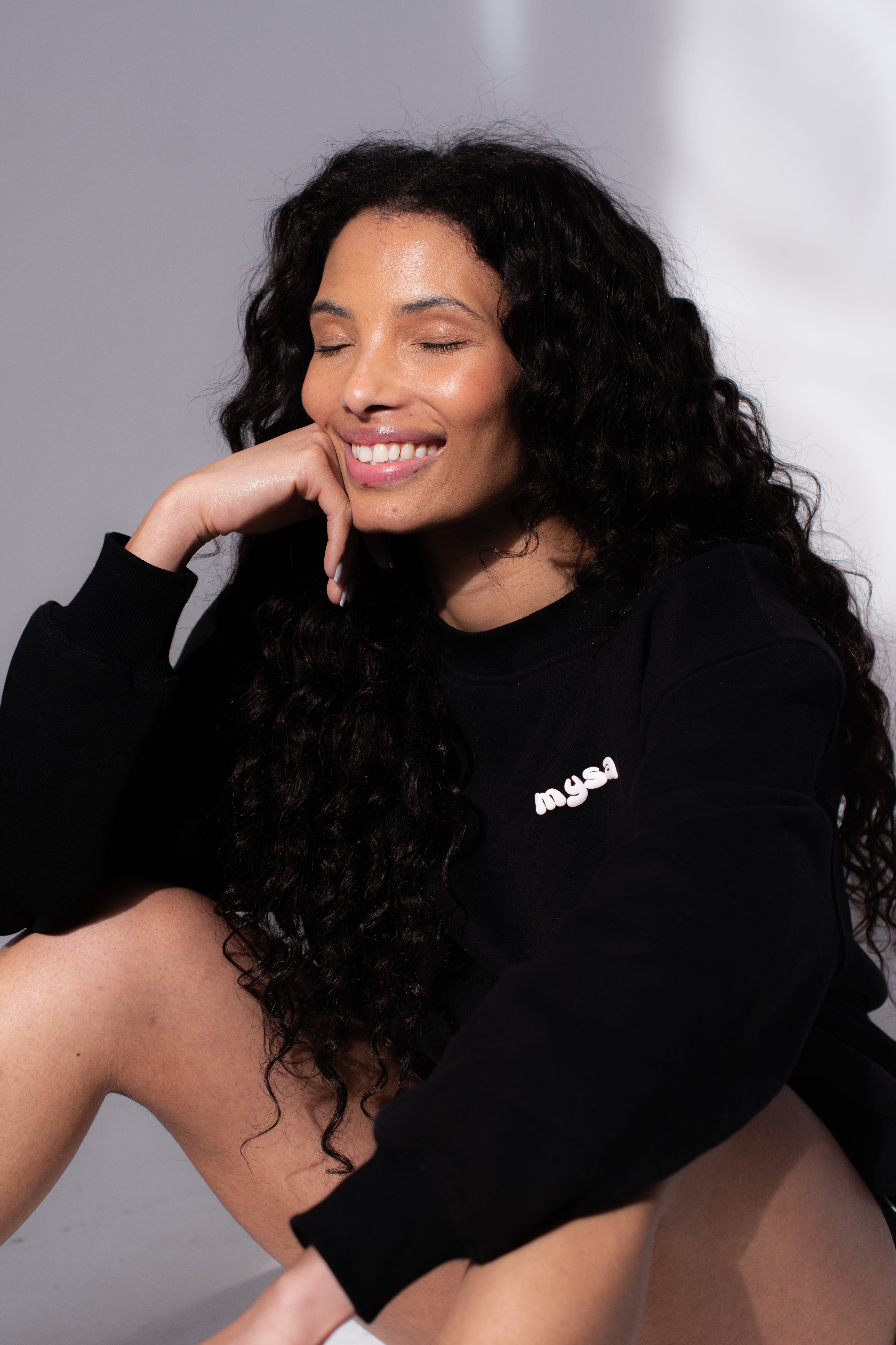 Puff Oversized Sweatshirt - Black