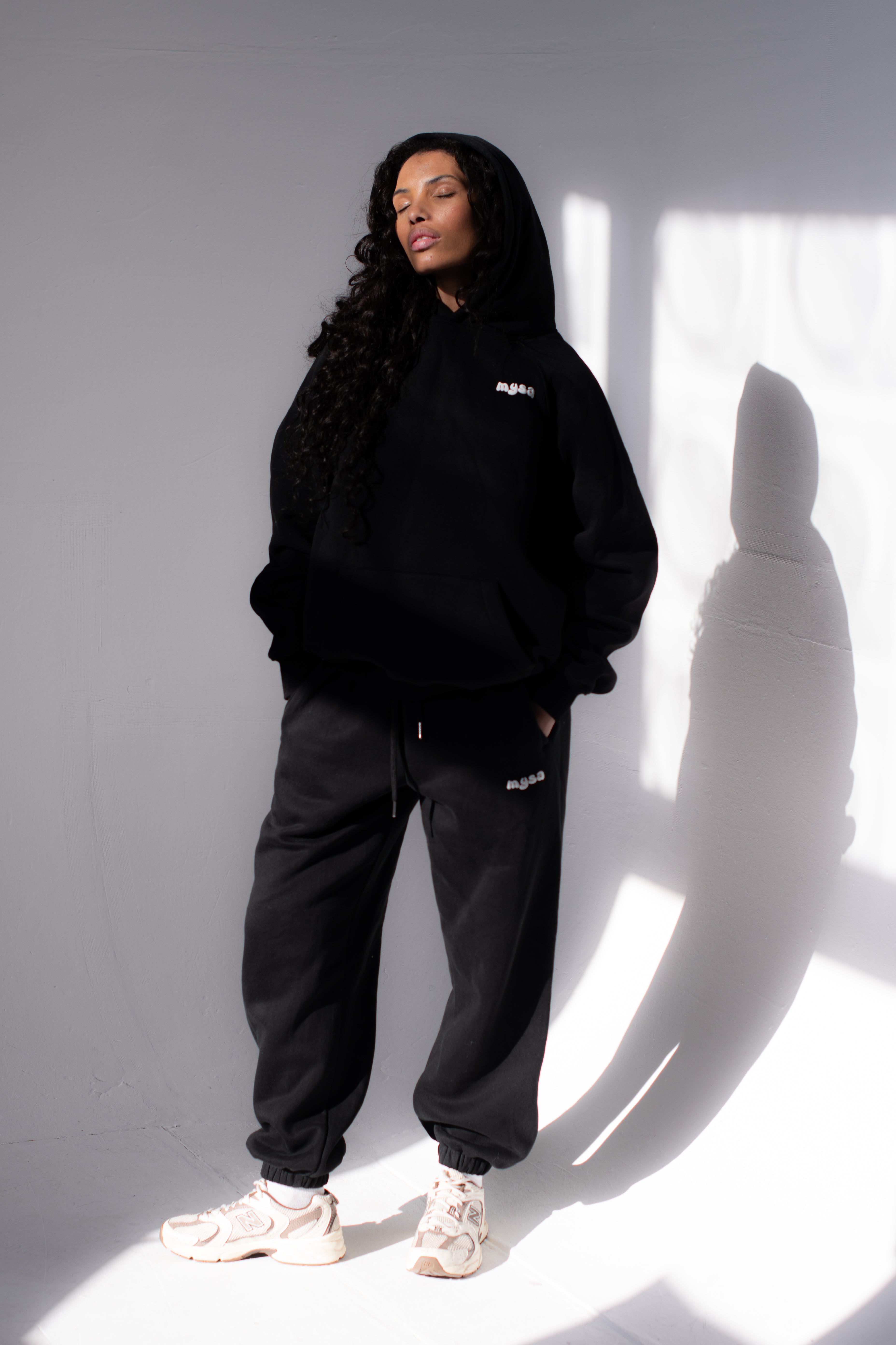 Puff Oversized Sweatpants - Black