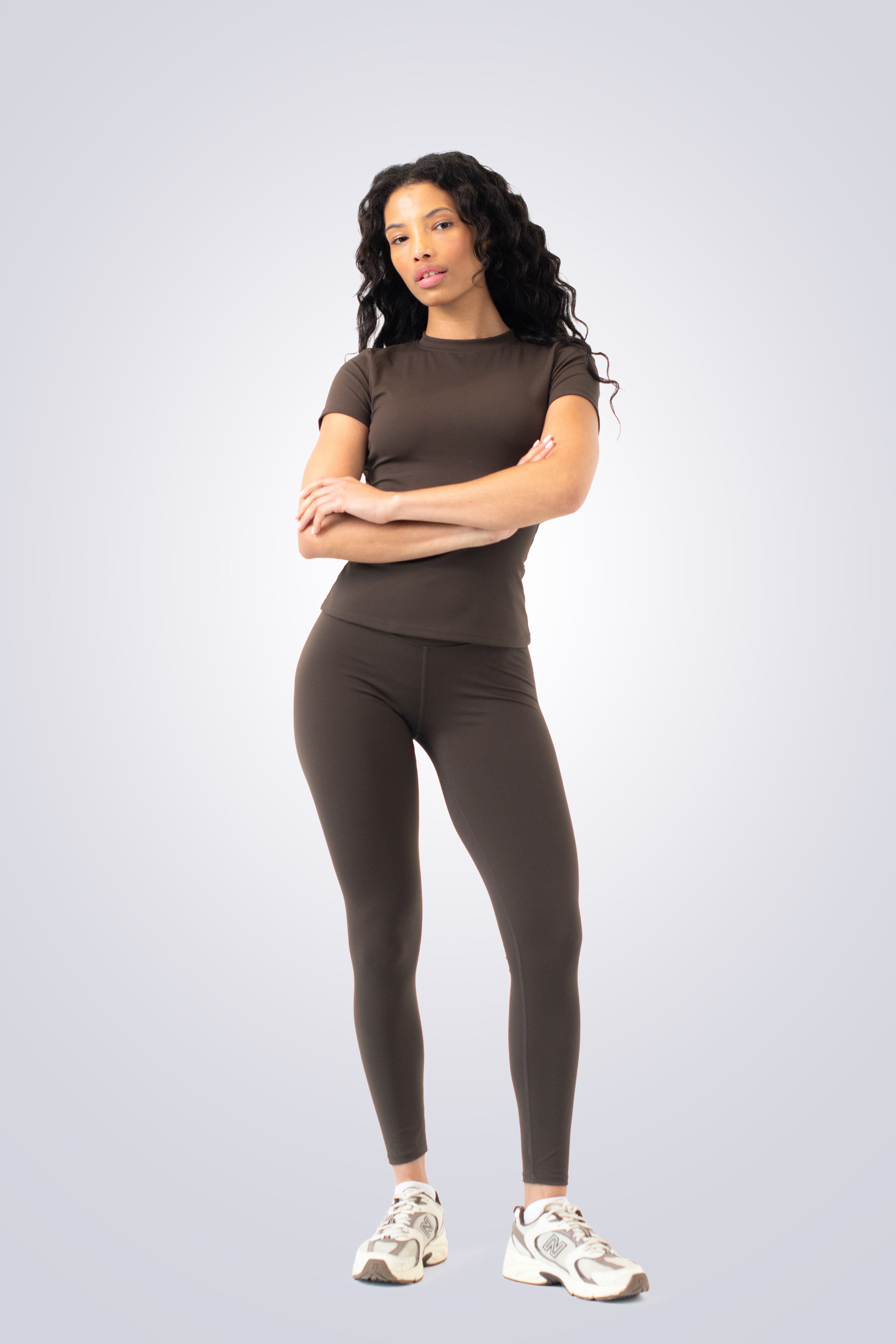 Sculpt Top - Coffee Bean